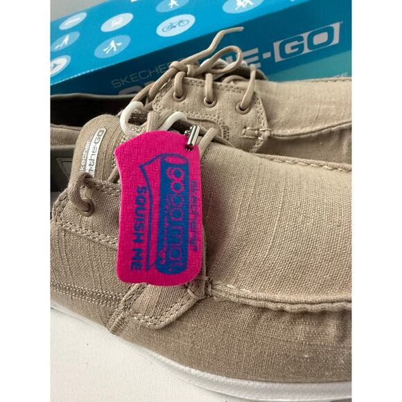 Skechers Performance Women's 11 Goga Mat Resalyte Taupe Mist Shoe On the Go - Picture 10 of 12